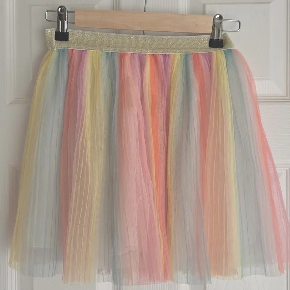 Rainbow Tulle Kids Skirt - Picture 2 of 7
